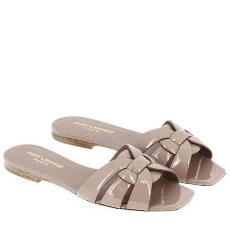 sandali ysl flat|saint laurent tribute sandals flat.